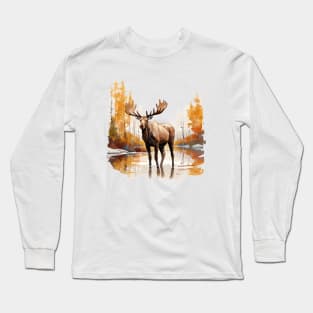 Moose Nature Long Sleeve T-Shirt